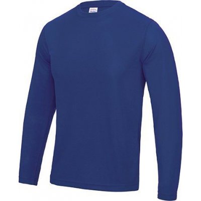 Just Cool Strečové triko na sport s dlouhým rukávem a UV ochranou modrá královská JC002