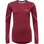 PROGRESS MERINO LS Dámské funkční merino triko vínová – Zboží Dáma