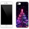 Pouzdro a kryt na mobilní telefon Apple mmCase Gelové iPhone SE 2022 - neonový vánoční stromek 1