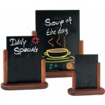 Securit Menu tabule s polovičním rámem, mahagonová, 170 x 155 mm – Zboží Mobilmania
