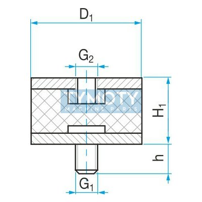 Silentblok typ 2 - 30x25 M6x15 – Zboží Dáma