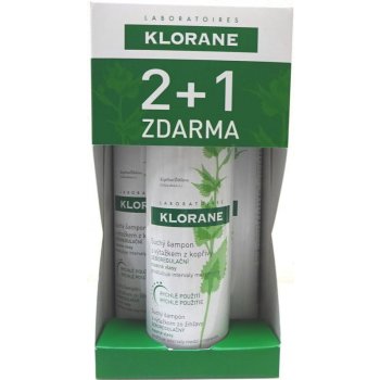 Klorane Avoine sec suchý šampon 3 x 150 ml dárková sada