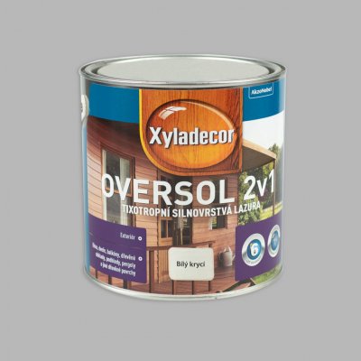 Xyladecor Oversol 2v1 2,5 l Bílý krycí – Sleviste.cz