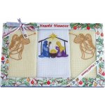 Forbyt Bavlněné utěrky Vánoční Dárkové balení Jesličky sada 3 ks 50 x 70 cm – Zboží Dáma