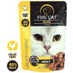 Fine Cat Grain-Free Adult kuřecí v omáčce 100 g – Zbozi.Blesk.cz