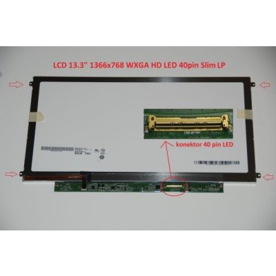 LCD displej display Acer Aspire 3750Z-B954G50MNKK Serie 13.3" WXGA HD 1366x768 LED lesklý povrch