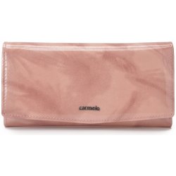 Carmelo Velká dámská kožená peněženka 2109 P růžová