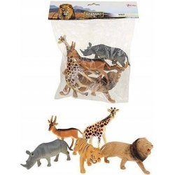 Teddies Zvířata safari 11-15cm 5 ks