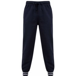 Unisex tepláky s kontrastními proužky Streak Navy/Heather Grey