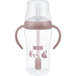 NUK Lahvička na učení s brčkem Perfect Match 260 ml Bear – Zboží Mobilmania