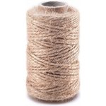 Dřevia Jutový přírodní provázek 2mm, 125m – Zboží Dáma