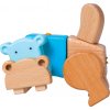 Dřevěná hračka Small Foot kreativní sada hroch Hippo