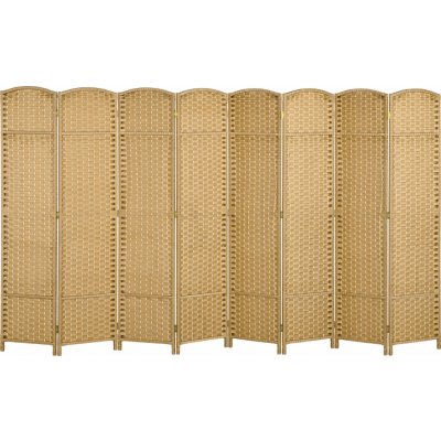 HOMCOM Paraván 320 x 170 cm přírodní – Zboží Dáma