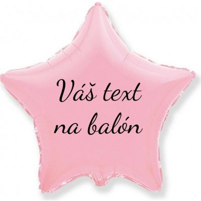 Personal Godan Fóliový balón s textem Růžová hvězda 45 cm