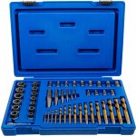 BGS 70329, Hlavice a utahováky matic se sadou levotočivých vrtáků | 2 - 18 mm | 49dílná – Zboží Mobilmania