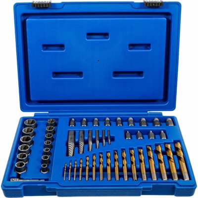 BGS 70329, Hlavice a utahováky matic se sadou levotočivých vrtáků | 2 - 18 mm | 49dílná – Zboží Mobilmania