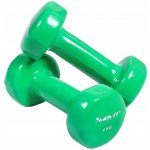 Movit Činky potažené/pogumované pevné 2 x 4 kg – Zboží Dáma