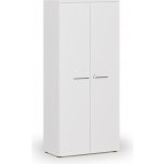Primo Kancelářská skříň s dveřmi WHITE, 1781 x 800 x 420 mm, bílá – Hledejceny.cz