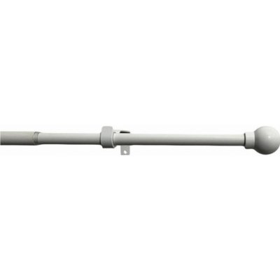 Záclonová souprava roztažitelná Koule 16/19 mm bílá, 120 - 230 cm – Hledejceny.cz