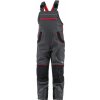 Pracovní oděv Canis CXS Phoenix CASPER Dětské pracovní kalhoty s laclem šedé s černými a červenými doplňky 90 103001269809