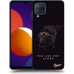 Pouzdro Picasee silikonové Samsung Galaxy M12 M127F - You are not alone černé – Sleviste.cz