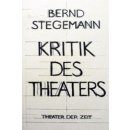 Kritik des Theaters Stegemann BerndPaperback