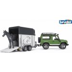 Bruder 2592 Auto Land Rover přepravní s koněm – Zboží Dáma