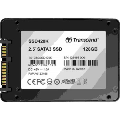 Transcend SSD420 128GB, 2,5", SATAIII, TS128GSSD420K – Zboží Mobilmania