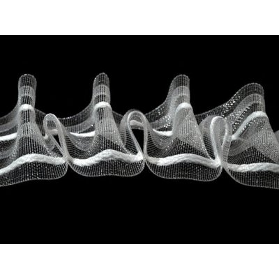 Záclonovka šíře 50 mm žabkové řasení, střední, transparent (bal. 50) – Zboží Dáma