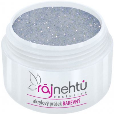 Ráj nehtů Akrylový prášek GLITTER Aquamarine 5 g – Zboží Dáma