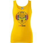 Dobrý Triko dámské tílko s potiskem I love music Žlutá – Zboží Dáma