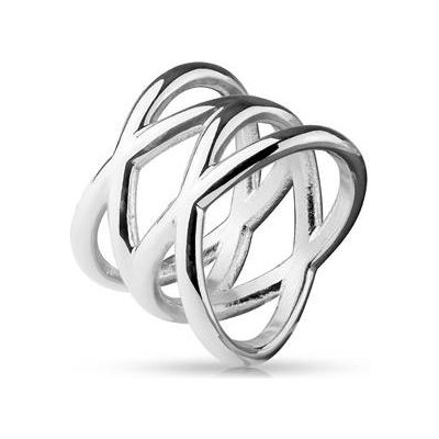Šperky4U dámský proplétaný ocelový prsten OPR1658