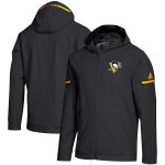 adidas Mikina Pittsburgh Penguins Squad Woven Full Zip Hoodie – Zboží Mobilmania