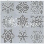 Creatissimo Plastová šablona 15x15cm vločky sada 9 ks – Hledejceny.cz
