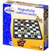 Šachy Magnetické cestovní šachy dřevo společenská hra v krabici 20x20x4cm