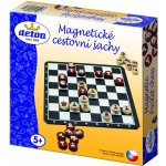 Magnetické cestovní šachy dřevo společenská hra v krabici 20x20x4cm – Zboží Dáma