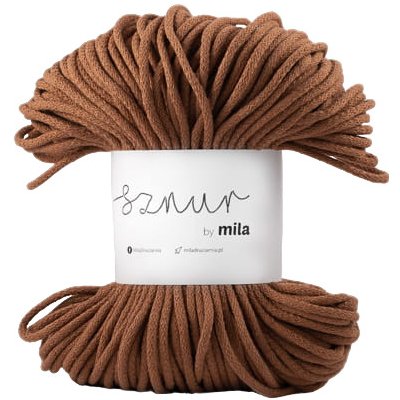 Bavlněná šňůra MILA 3mm - Skořicová/P18 – Zboží Dáma