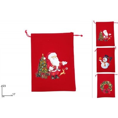 PROHOME - Sáček vánoční sametový 17x23cm různé motivy – Hledejceny.cz
