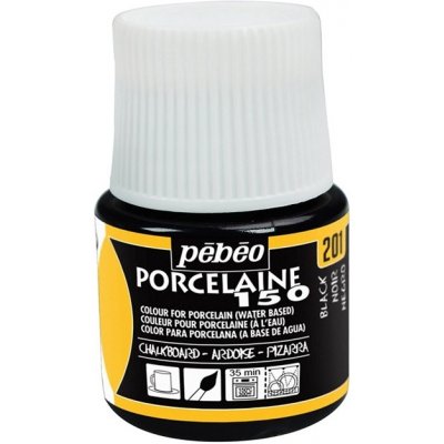 Pebeo Tabulová barva na porcelán Porcelain 150 45 ml černá – Zboží Dáma