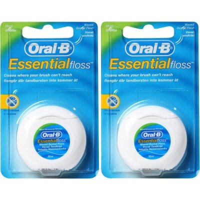 Oral-B Dentální nit Essential Floss Mint 2 x 50 m – Hledejceny.cz