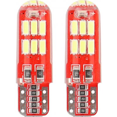 LED žárovky CANBUS 15SMD 4014 T10e W5W SILCA Bílá 12V AMIO-01443 – Hledejceny.cz