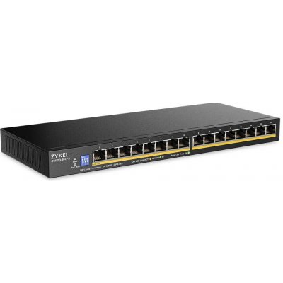 ZYXEL 16xGb unmanaged switch GS1100-16EPS PoE+ – Hledejceny.cz