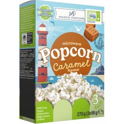 Maison Popcorn Karamelový popcorn do mikrovlnky 3x80 g