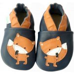 Hopi Hop kožené capáčky barefoot Lišáček modré – Zboží Dáma