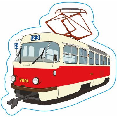Dopravní svět Samolepka tramvaj T3 klasik – Zboží Živě