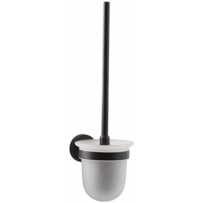 EBS Urban Round Black Skleněná WC štětka černá mat – Hledejceny.cz