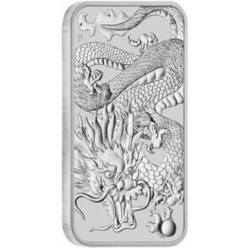 Perth Mint Stříbrná mince Dragon Rectangular Obdélník 1 Oz