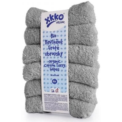 Kikko BIO bavlněné froté ubrousky 21 x 21Silver – Zboží Dáma