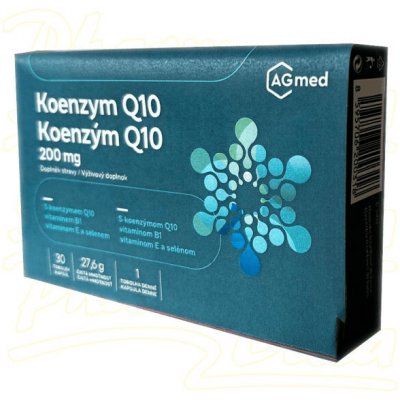 AGmed Koenzym Q10 200mg 30 tobolek – Hledejceny.cz