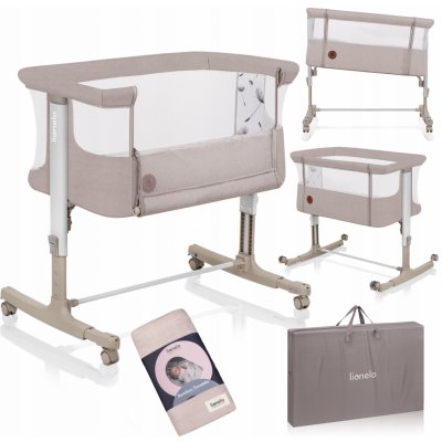 LIONELO Postýlka Aurora 3v1 Beige Cappuccino – Zboží Dáma